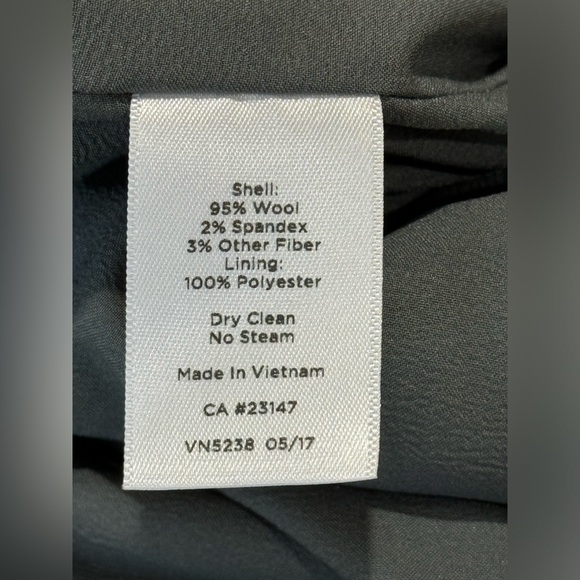 Talbots V-Neck Sleeveless Fully-Lined Wool Dress - Picture 4 of 12